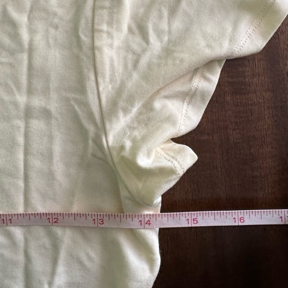 White Fox Boutique the Too Blessed Tee in Butter NWT Size M - Picture 6 of 7